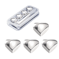thumbnail image 1 of Ensemble-cadeau de Pierres à Whisky, Glaçons en Acier Inoxydable Réutilisables, Pierres à Whisky Rafraîchissantes, Glaçons en Métal pour Refroidir, 1 of 5