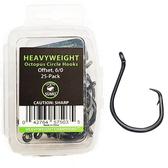 Catfish Sumo 25 pcs Heavyweight Circle Fishing Hooks