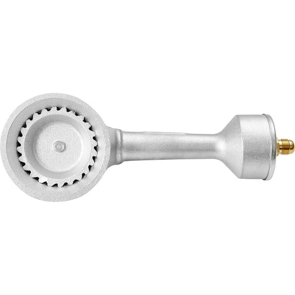 Vivicreate High Pressure Turkey Fryer Burner with Brass Orifice Block, Silver – Compatible with Most Outdoor Cookers