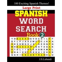 Large Print SPANISH WORD SEARCH Book; 2
