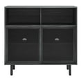 thumbnail image 4 of Storage Display Accent Cabinet, Dark Grey Gray, Wood, Metal, Industrial Living Office Kitchen Hospitality Restaurant, Modern Contemporary HB34583, 4 of 10