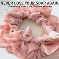 thumbnail image 3 of Luffa 2-in-1 Loofah Sponge Washcloth Holds Bar of Soap Effective Exfoliation Twin Pack, 3 of 7