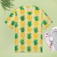thumbnail image 4 of Lunarable Pineapple Women's Short Sleeve T-Shirt Crew Neck Casual Summer Trendy Loose Fit Tops, 4 of 6