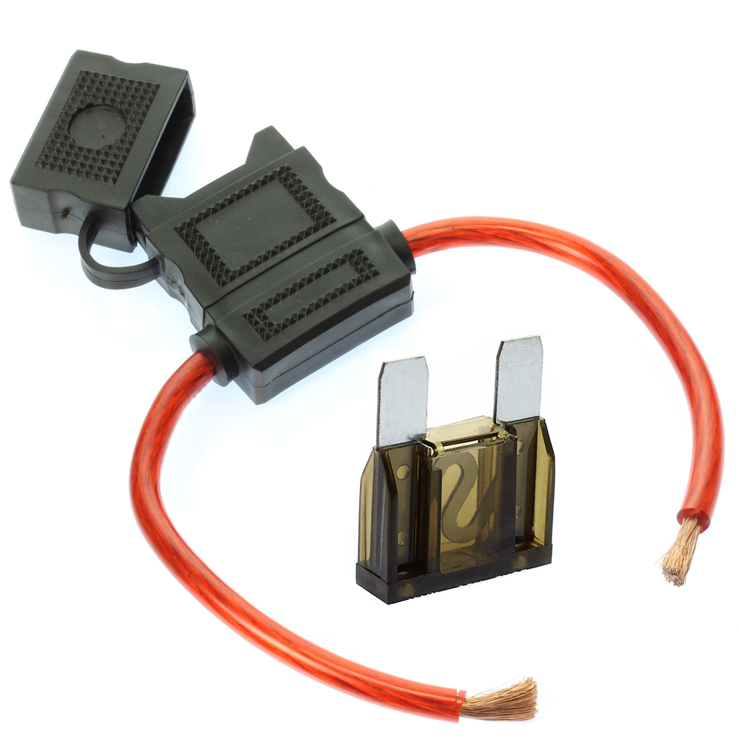 8 Gauge MAXI Inline Fuse Holder Fuseholder with cover and 70 Amp