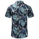 thumbnail image 2 of Camisa hawaiana de playa para hombre, ropa con estampado 3D de hojas de madera, palmeras y2k, blusa informal de verano con solapa y manga corta, 2 of 5