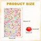 thumbnail image 2 of Uxcell 5 Hojas/2250pcs Stickers de Rhinestone Adhesivos Autoadhesivos Gemas Acrílicas de 3mm para Decoración de Uñas, Manualidades, Ropa, DIY y Maquillaje, Multicolor, 2 of 6