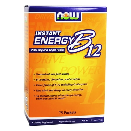 UPC 733739004970 product image for Now Foods: B-12 Instant Energy 2000 mcg of B-12 per packet, 75 ct | upcitemdb.com