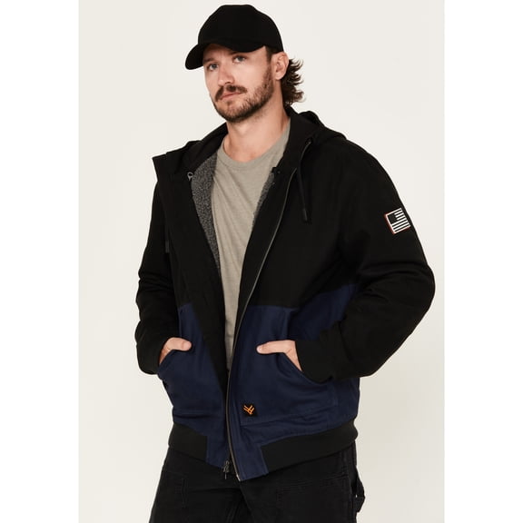 Hawx Work Gear Men's Sheridan 2-In-1 Color Block Jacket Black Medium US