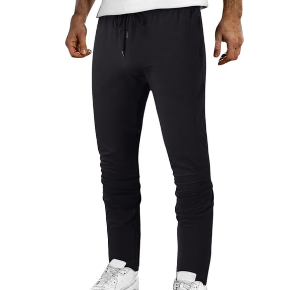 Vedolay Men Pants Casual Men's Drawstring Elastic Waist Flap Pocket Side Street Pants,Black 3XL