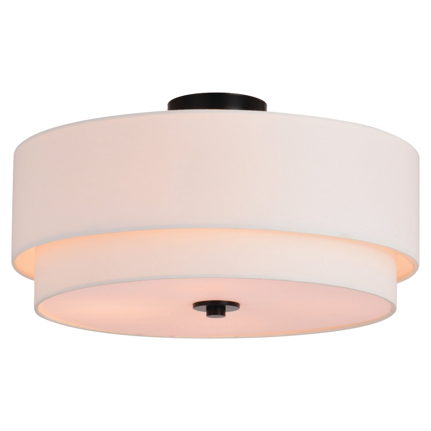 Burnaby 20.5" 4 Light Semi-Flush Black