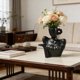 thumbnail image 4 of Plastic Imitation Glazed Vase Living Room Flower Arrangement TV Cabinet Decoration Dried Flower Decoration Flower Pot Flower Utensil, 4 of 6