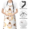 thumbnail image 4 of Kdxio Cute Bee Gnome Apron with Pockets Adjustable Kitchen Aprons for Men Women Waterproof Aprons for Cooking,Drawing,Crafting, Baking Household Cleaning, 4 of 8