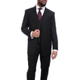 thumbnail image 2 of Raphael Classic Fit Solid Black Two Button Wool Suit, 2 of 6