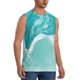 thumbnail image 2 of Fotbe Teal Turquoise 1 Men's Camiseta sin Mangas Estampada para Hombres, Playera Casual para Gimnasio, Entrenamiento, Playa-Medium, 2 of 7