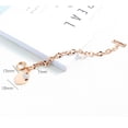 thumbnail image 4 of Pulsera de acero inoxidable para mujer, pulsera de moda, pulseras, 4 of 4