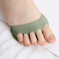 thumbnail image 4 of Ljudmp Women's 1 Pair Non-Slip Forefoot Half-Toe Socks Reusable Invisible Liner Pads for High Heels Sandals Green, 4 of 6
