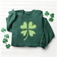 thumbnail image 4 of Rutainlusire Womens 2026 Trendy St. Patricks Day Printed Comfy Shirts Sweatshirts Women's Round-neck St. Patrick's Day Printed Long-sleeved Sweater Top Without A Hood, 4 of 4