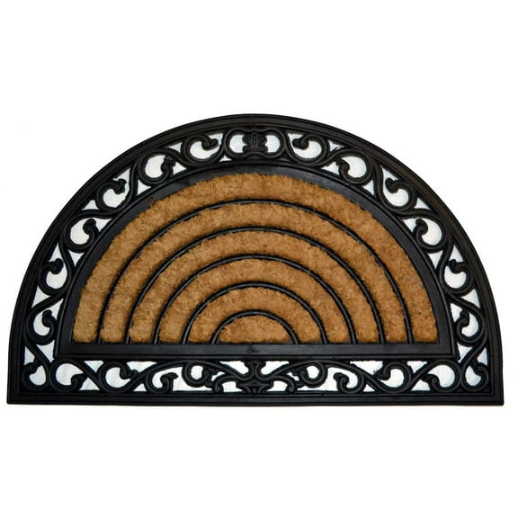 Imports Dcor Half Round Grill Coir Door Mat