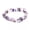Amethyst, variant on 2pcs Gemstone 5-8mm Chip Beads Stretchy Bracelet Reiki Chakra Fashion Jewelry-Hematite Black-7.5 Inches