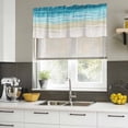 thumbnail image 4 of 2 Pack Valances for Window, Teal Summer Beach Short Curtains for Kitchen Bedroom Living Room, Coastal Nautical Seaside Ocean Rod Pocket Small Window Treatment Valance Drapes 60 x 18 Inch, 4 of 8