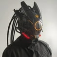 thumbnail image 2 of Light Up Mask Mask Circular Light Wing Weaving Light Transformation Music Festival Led Light Mask Technology Helmet Head Lights Led, 2 of 5