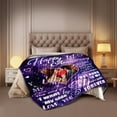 thumbnail image 4 of Wedding Anniversary Blanket 1 Year for Women Men - Happy 1st Anniversary 50"" X 60"" Soft Throw Blanket - Romantic Gift for Couple Wife Husband, 4 of 5