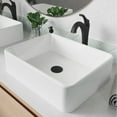thumbnail image 2 of KRAUS Elavo 19-inch Modern Rectangular White Porcelain Ceramic Bathroom Vessel Sink and Arlo Faucet Combo Set with Pop-Up Drain, Oil Rubbed Bronze Finish, 2 of 7