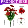 thumbnail image 3 of Artificial Fake Pansy Flowers for Outdoor, Ngxiha Artificial Flowers Pansy Violet, Faux Silk Pansies Flower for Spring Summer Decoration Uv Resistant Fake Plants for Outside Planter for Decoration, 3 of 9