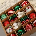 thumbnail image 3 of 2024 Personalized Christmas Ball Ornaments Sets Colorful Christmas Shaped Assembly Pendant Bronze 42PCS, 3 of 9