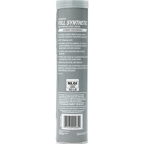 Valvoline 14.1 oz, Tube, Synthetic, Gray VV98510