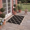 thumbnail image 5 of Safavieh Courtyard Alyssa Geometric Indoor/Outdoor Area Rug, Black/Beige, 2'7" x 5', 5 of 15
