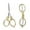 🍒 GD_Base#2684, variant on Folding Scissors Stainless Steel Mini Travel Scissors - Portable Foldable Pocket Scissors with Keychain , Nurse Badge Shears, 4.5inEDC Cutter