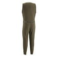 thumbnail image 2 of Guide Gear Men's Heavyweight Fleece Base Layer Union Suit Olive Brown XL, 2 of 2