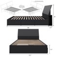 thumbnail image 4 of Nexera Corbo Storage Bed and Headboard, Black, 4 of 8