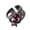 Red, variant on Sophisticated Laval Liquid Design Rings with Gemstones Inlay Rings Accessory Perfect for Parties and Everyday Wear