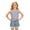 Grey, variant on Girls Vest Top Denim Shorts Solid Casual Fashionable Set White 2-3 Years