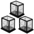 thumbnail image 1 of OULII 3pcs Miniature Bakery Display Cabinet Acrylic for Indoor Decoration, 1 of 8