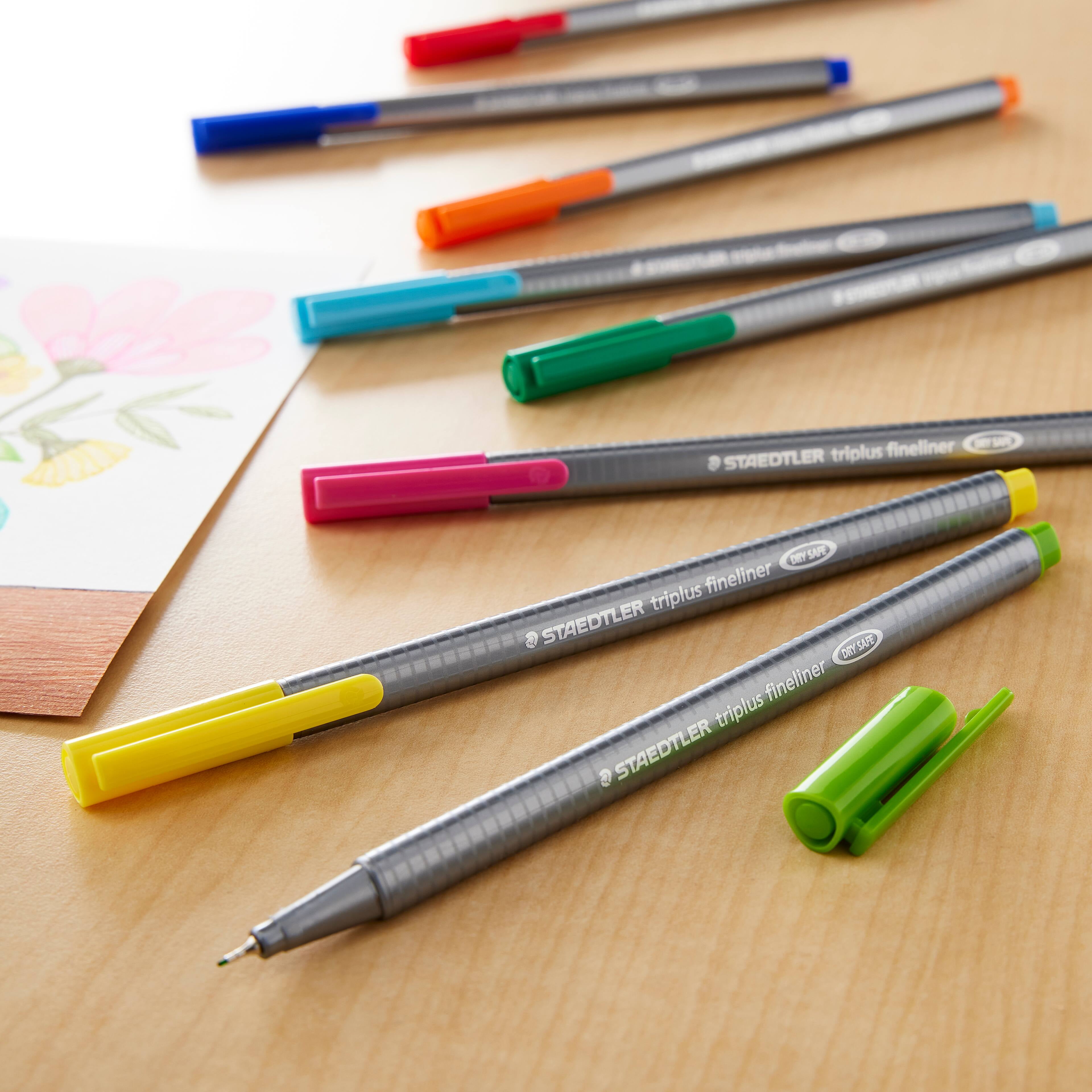 Staedtler Triplus Fineliner .3 mm Colored Pens- set of 20 — Two