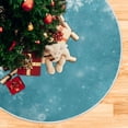 thumbnail image 5 of FMSHPON Merry Christmas Snowflake Xmas Christmas Tree Skirt Stand Mat for Holiday Party Decoration Indoor Outdoor 36 inches, 5 of 6