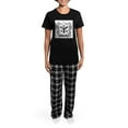 thumbnail image 4 of CafePress - Cunninghamlight Pajamas - Women's Short Sleeve Print T-Shirt and Pants Dark Cotton Pajama Set, 4 of 7
