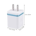 thumbnail image 3 of Shisuyan 2Pcs USB 5v2a Power Adapter Universal Fast Charging USB Smart Adapter With US Plug Skyblue, 3 of 8