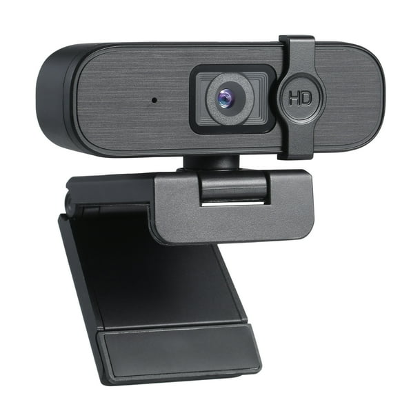TFixol 4K HD USB Webcam with Built-in Microphone, Fixed Focus, Plug & Play, Compact Design for Video Calls, Online Classes, and Live Streaming, Black