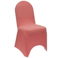 thumbnail image 2 of YCC Linens - 6 Pack Stretch Spandex Banquet Chair Covers - Coral, 2 of 5