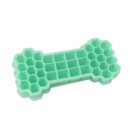 

Ice Cube Tray Ice Cube Tray Ice Cube Molds & Trays 38 Cells Honeycomb Silicone Ice Tray With Cover Thickened Stackable Diy Mold Green