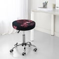thumbnail image 7 of Susaid Mesmerizing Pink Jellyfish Print Elastic Bar Stool Cover Personalized Washable Stool Cover for Barbershop Home Bar Kitchen-13 inch, 7 of 7