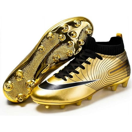 

Maylrvjv Men s High-Top Soccer Shoes Big Kids Football Boots Breathable Lightweight Outdoor Indoor Professional Training Sneakers