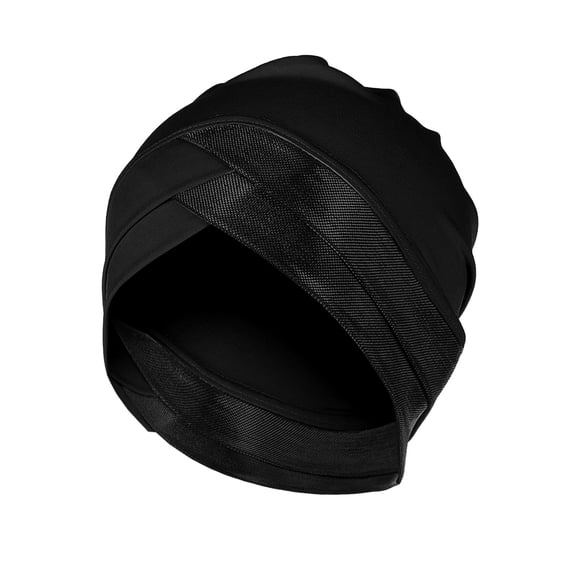 TIMIFIS Beanie Hats For Women Women Patchwork India Muslim Ruffle Chemo Hat Headwear Wraps Turbans Beanie Cap Headwraps -