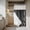 Gray, variant on Grey Forest No Hook Shower Curtain Waterproof, Bathroom Curtains with Snap in Liners and See Through Top Window, Mysterious Primitive Forest Pine Tree Hotel Style Bathtub Curtains Shower 36"Wx72"L