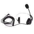 thumbnail image 1 of Auriculares monoaurales de 3,5 mm para empresas, cómodos y ajustables, con micrófono para teléfonos y portátiles, 1 of 5