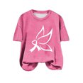 thumbnail image 2 of Puntoco Blusas casuales de moda para mujer, camisetas estampadas con cuello redondo, blusas de manga corta, 2 of 4
